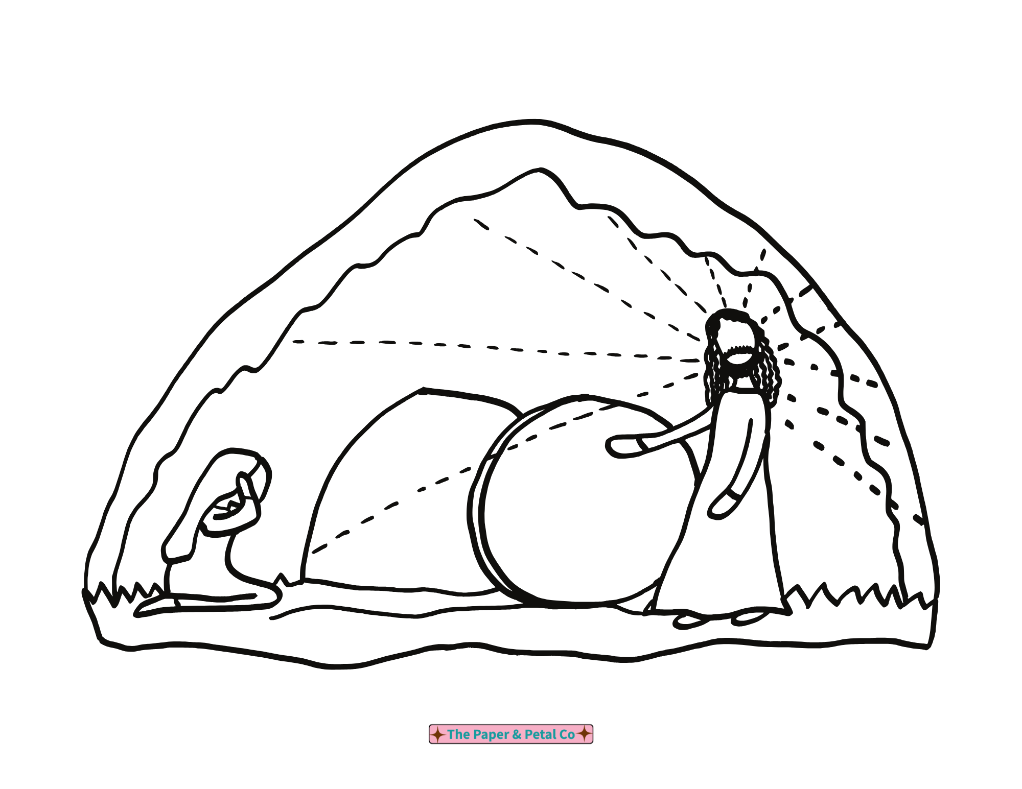 Jesus' Resurrection Coloring Sheet