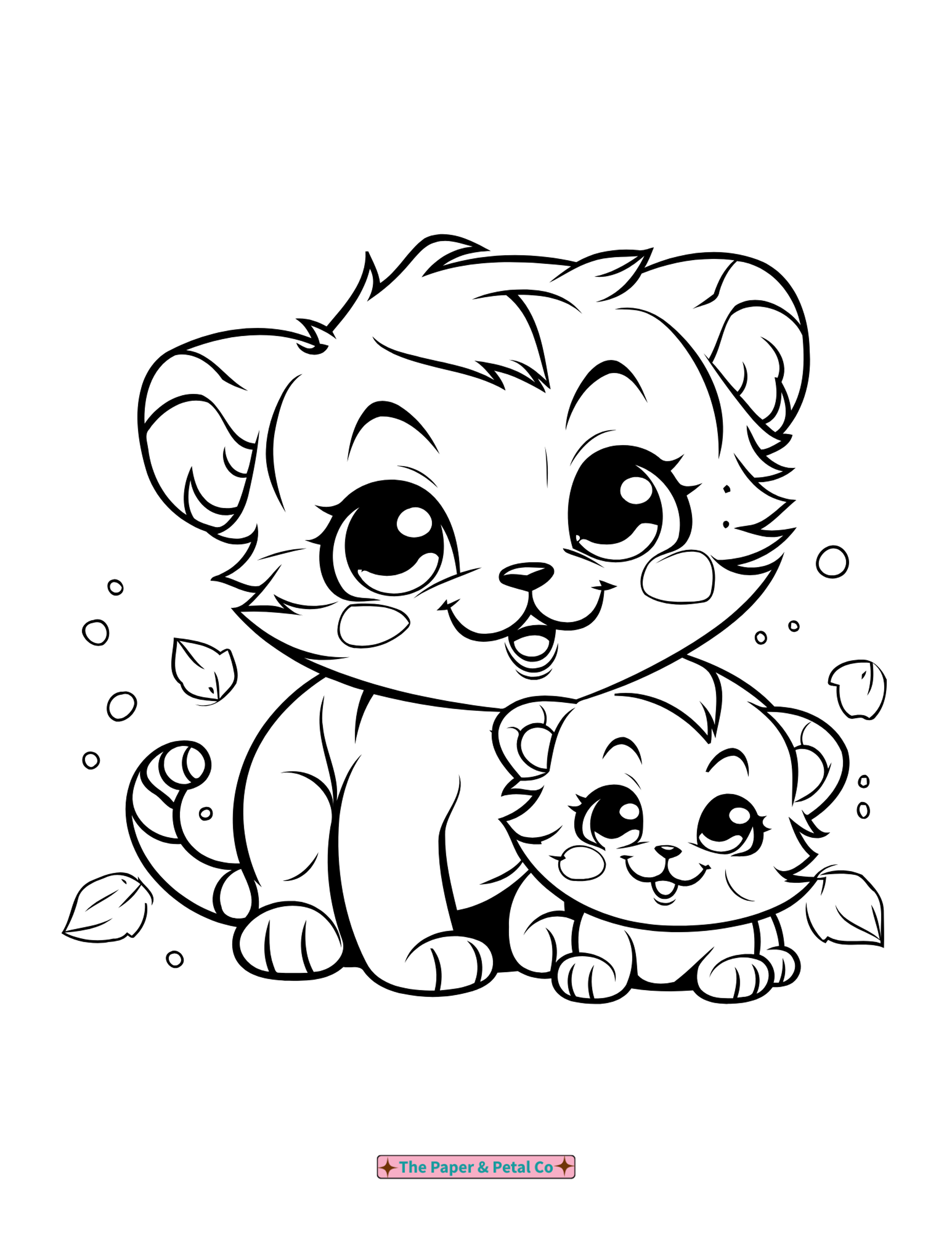 Kitten Coloring Sheet