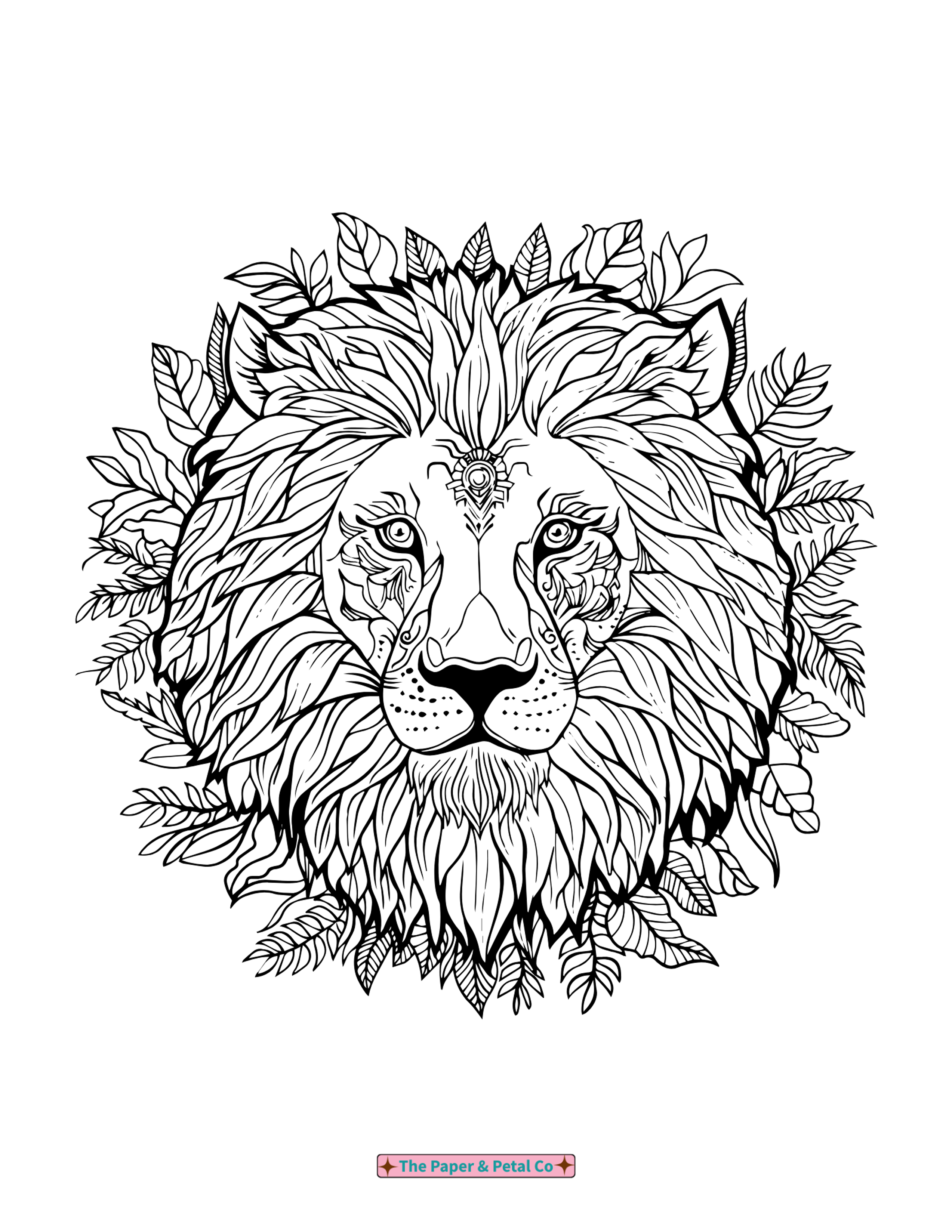 Lion Coloring Sheet