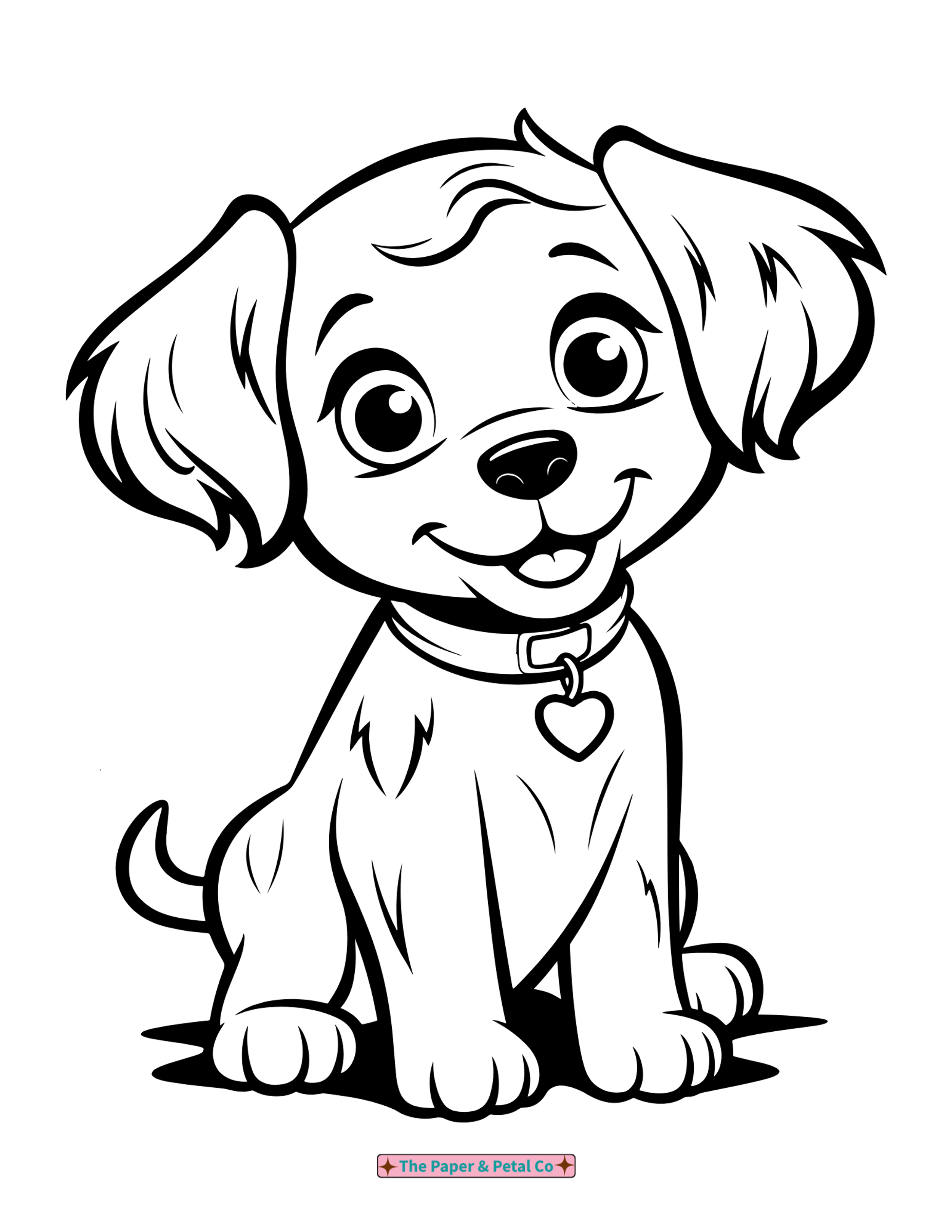 Puppy Coloring Sheet