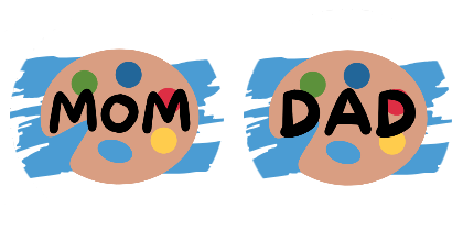 Art Mom & Dad Car Coasters