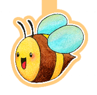 Bee Magnetic Bookmark