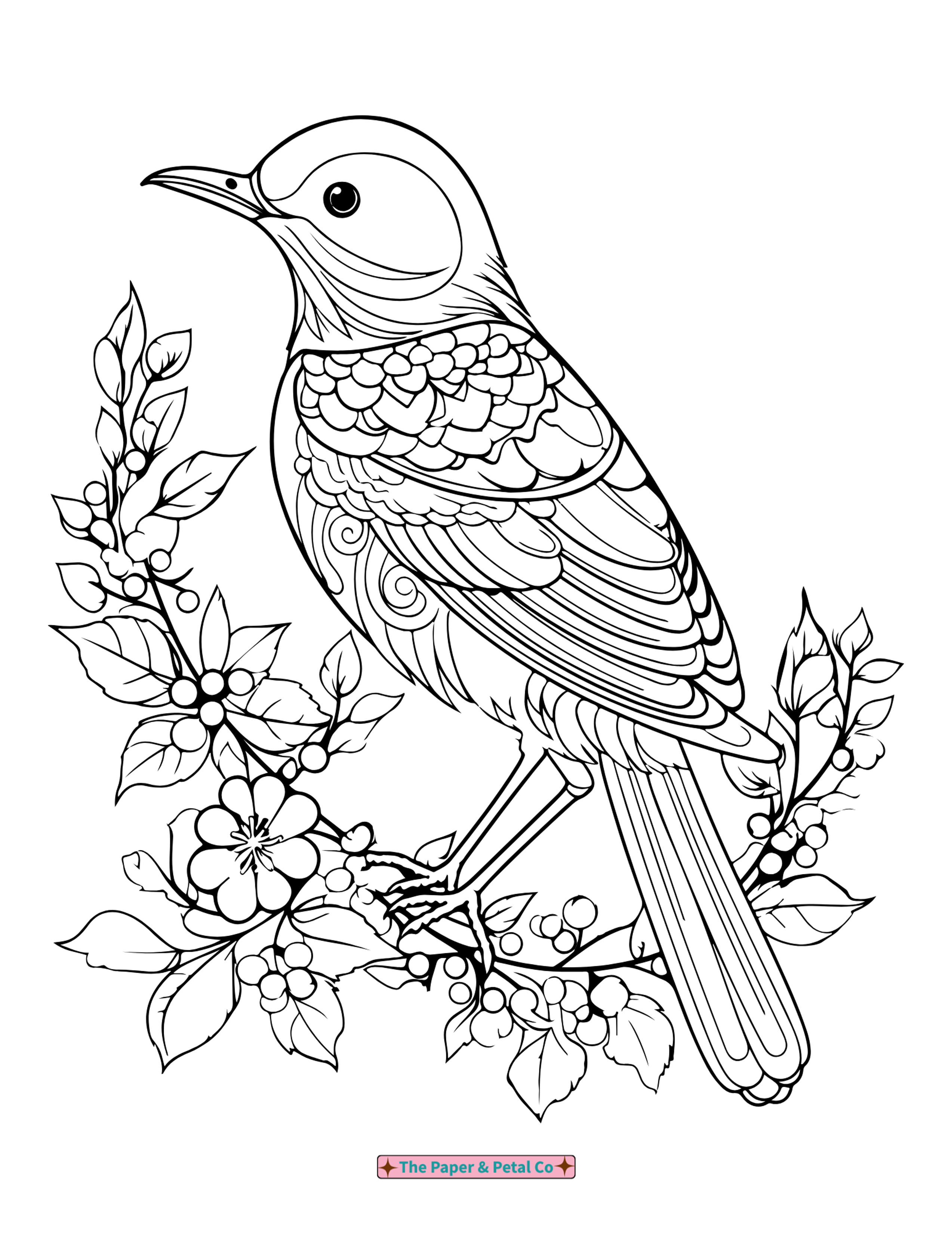 Bird Coloring Sheet