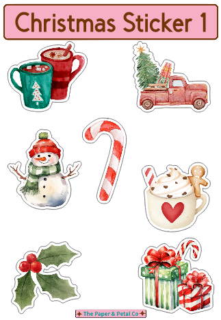 Christmas Sticker Collection Set #1