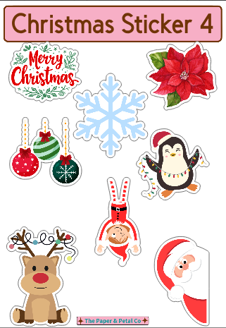 Christmas Sticker Collection Set #4