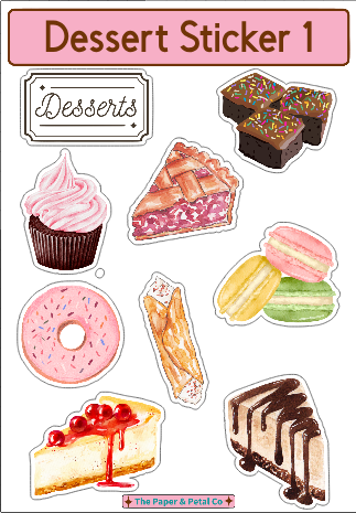 Dessert Sticker Collection Set #1