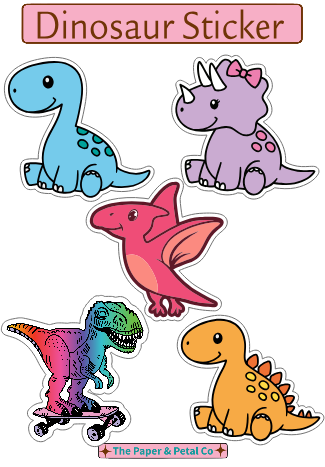 Dinosaur Sticker Collection