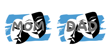 Drama Mom & Dad Car Coasters