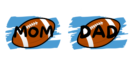Football Mom & Dad Car Coasters