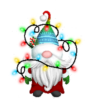 Gnome with Lights Magnetic Bookmark