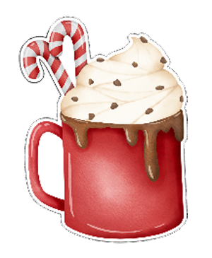 Hot Cocoa Die Cut Sticker