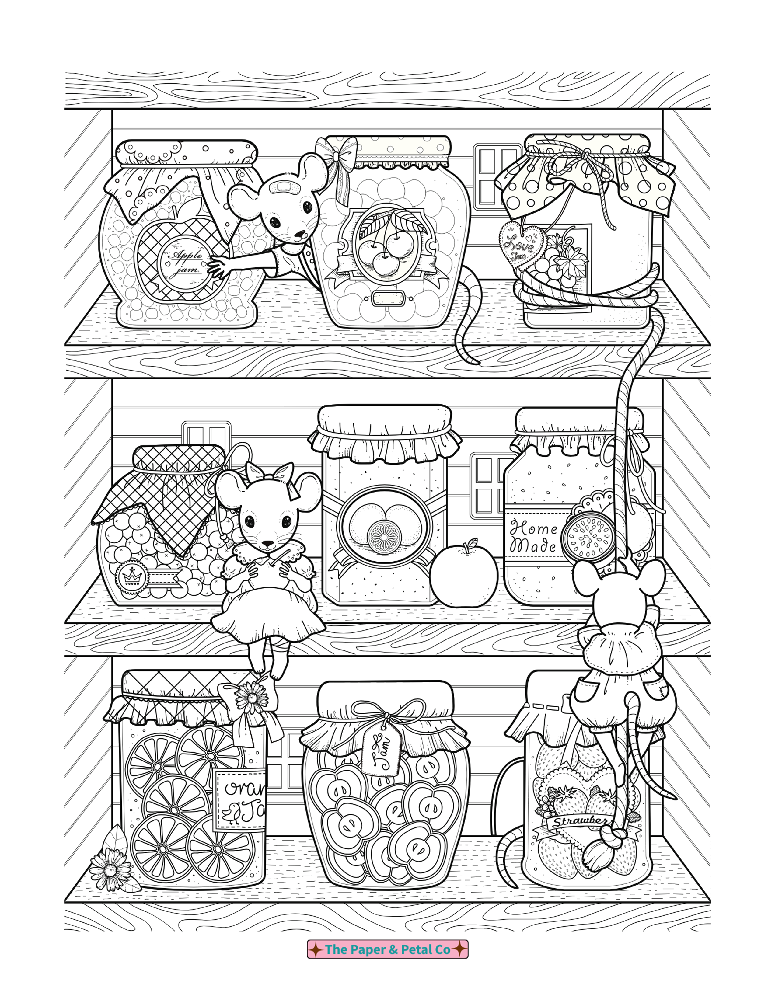 Mice Coloring Sheet