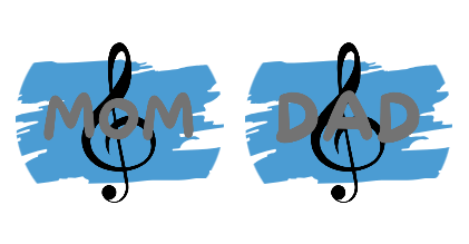 Music Mom & Dad Car Coasters