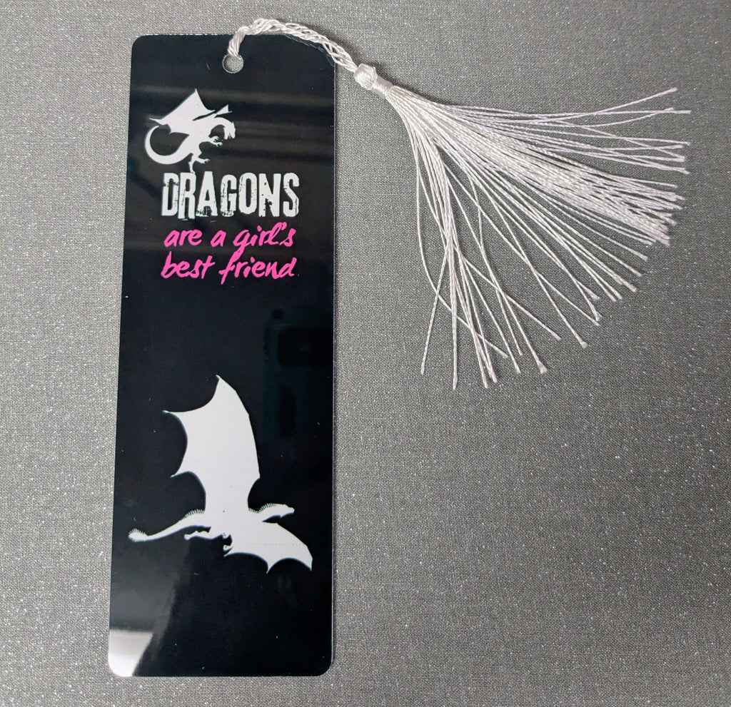 Dragons Are A Girl's Best Friend Metal Bookmark
