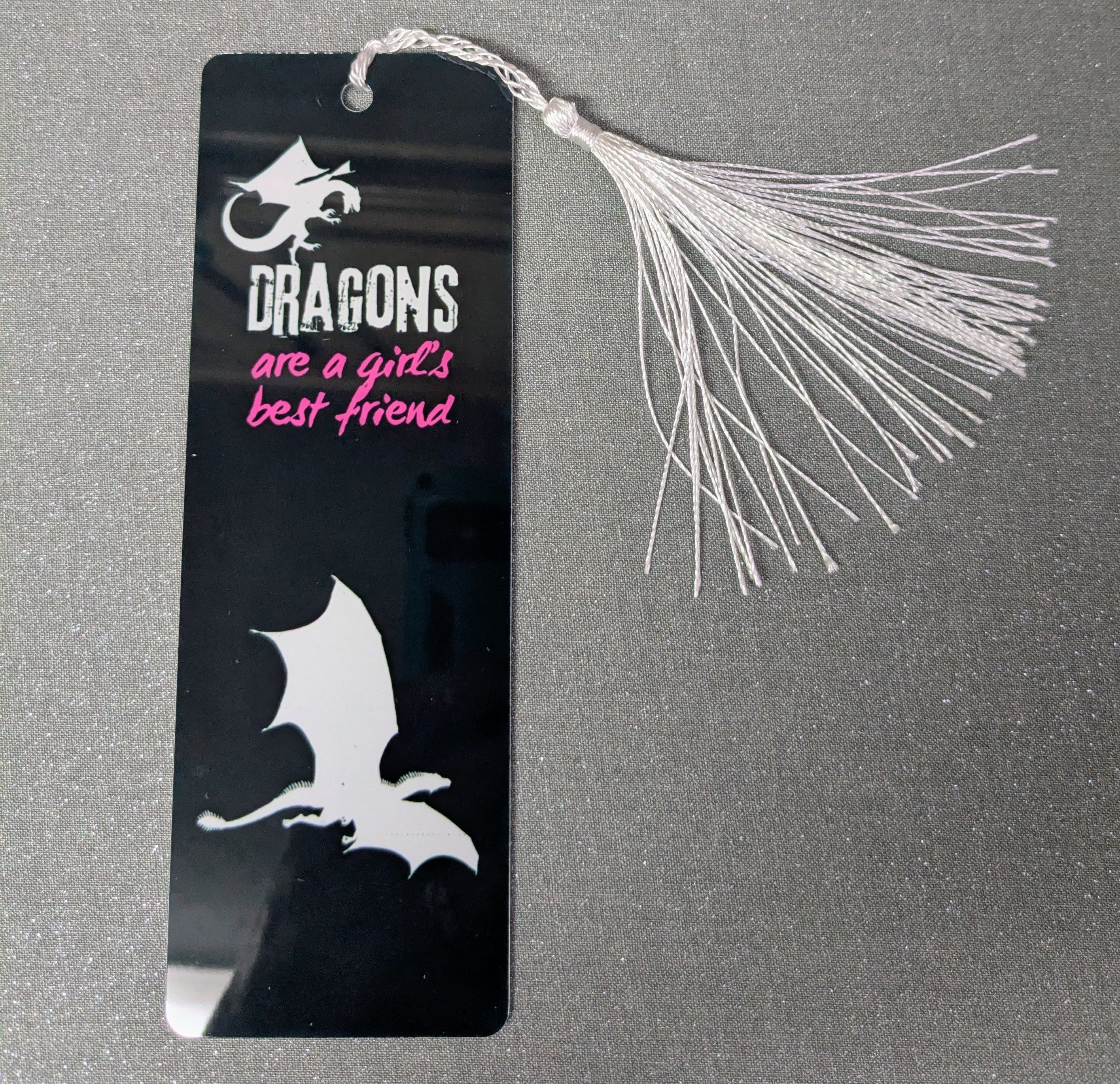 Dragons Are A Girl's Best Friend Metal Bookmark