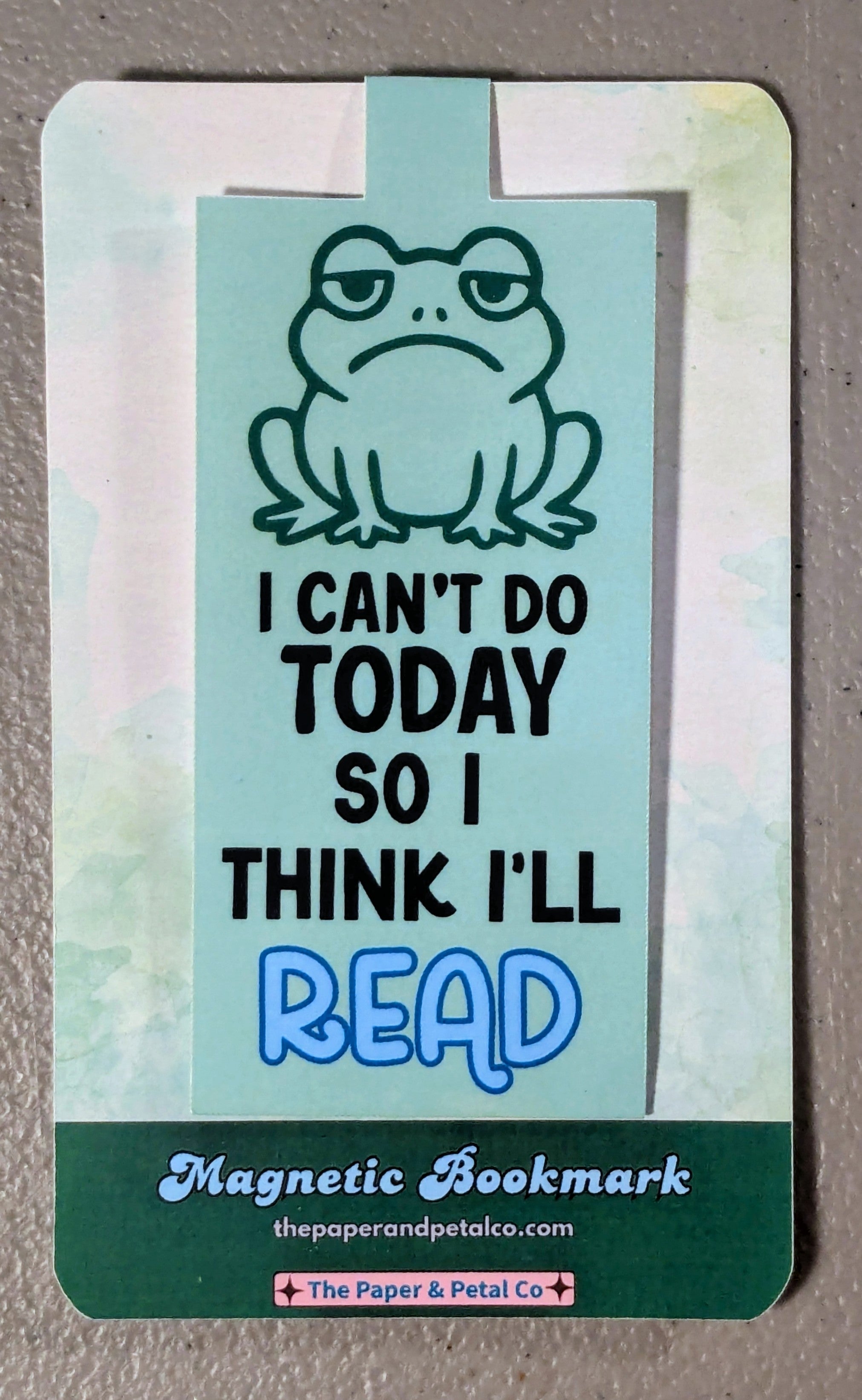 Frog Magnetic Bookmark