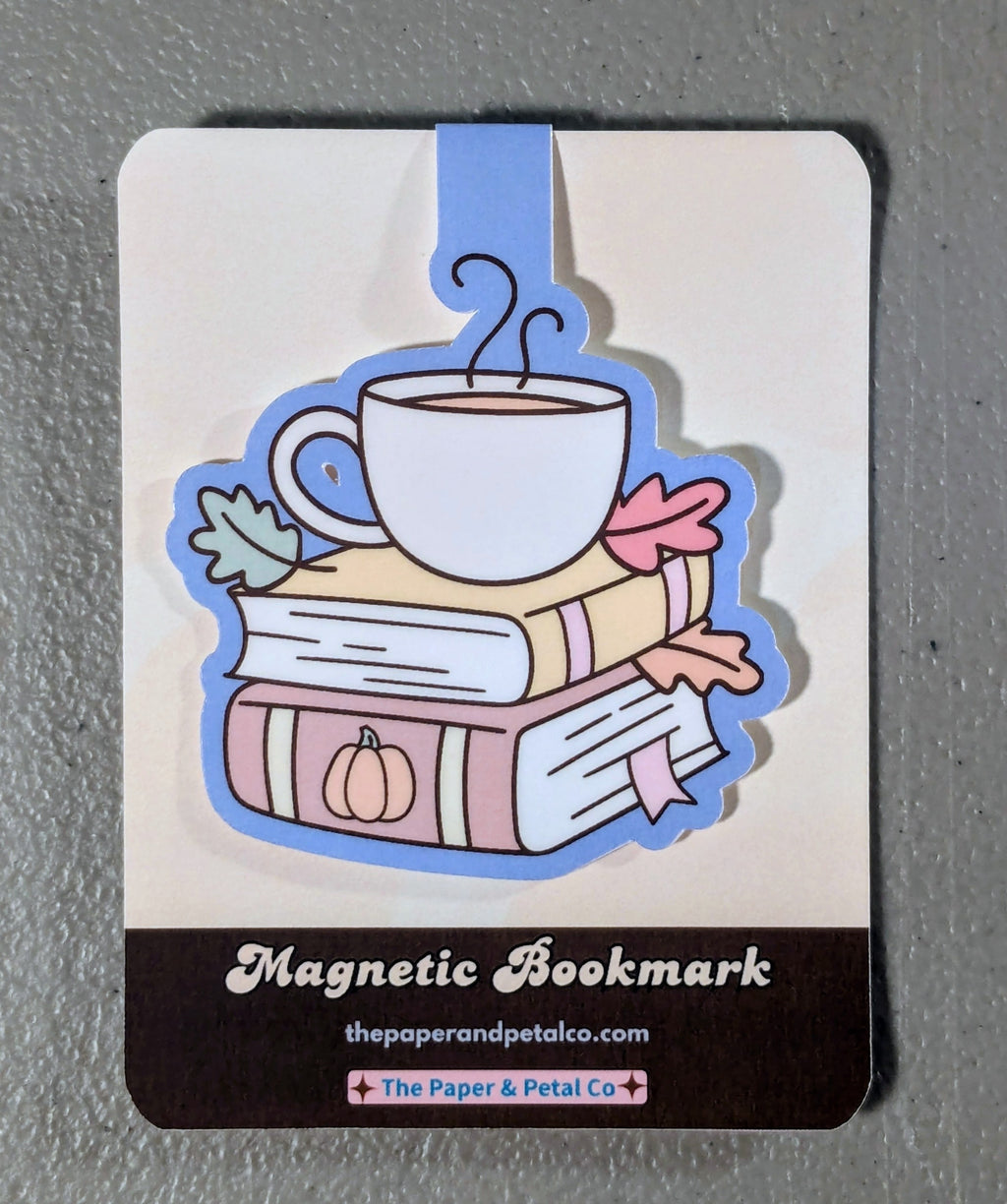 Books and Coffee Magnetic Bookmark