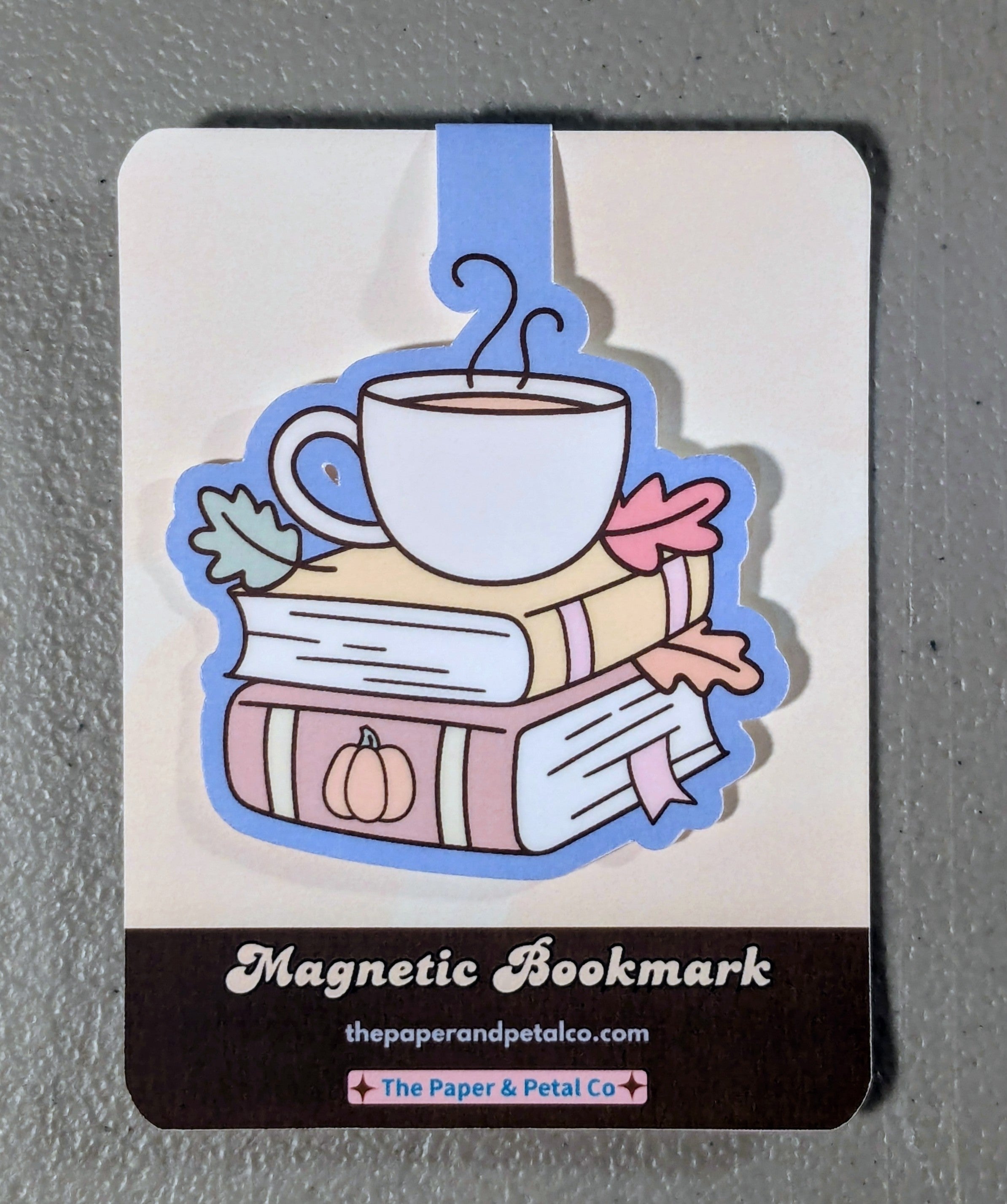 Books and Coffee Magnetic Bookmark