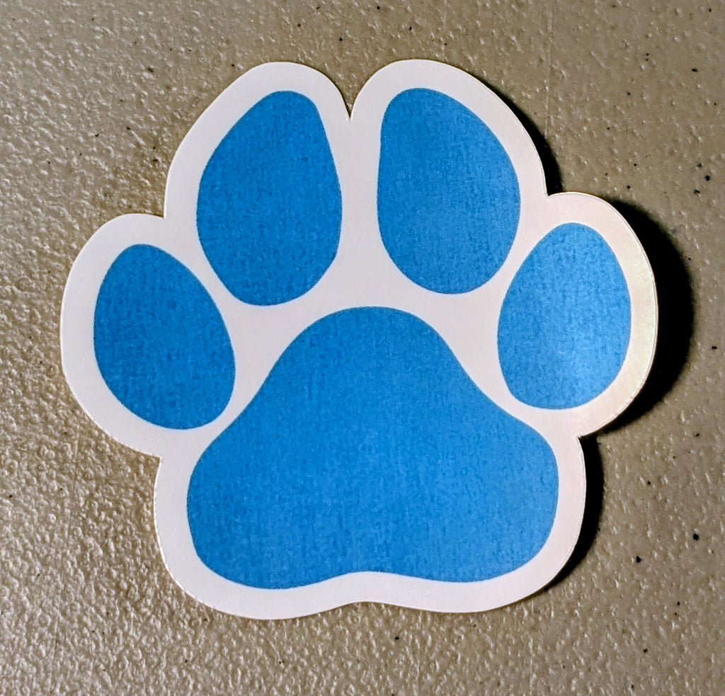 Paw Print Die Cut Sticker