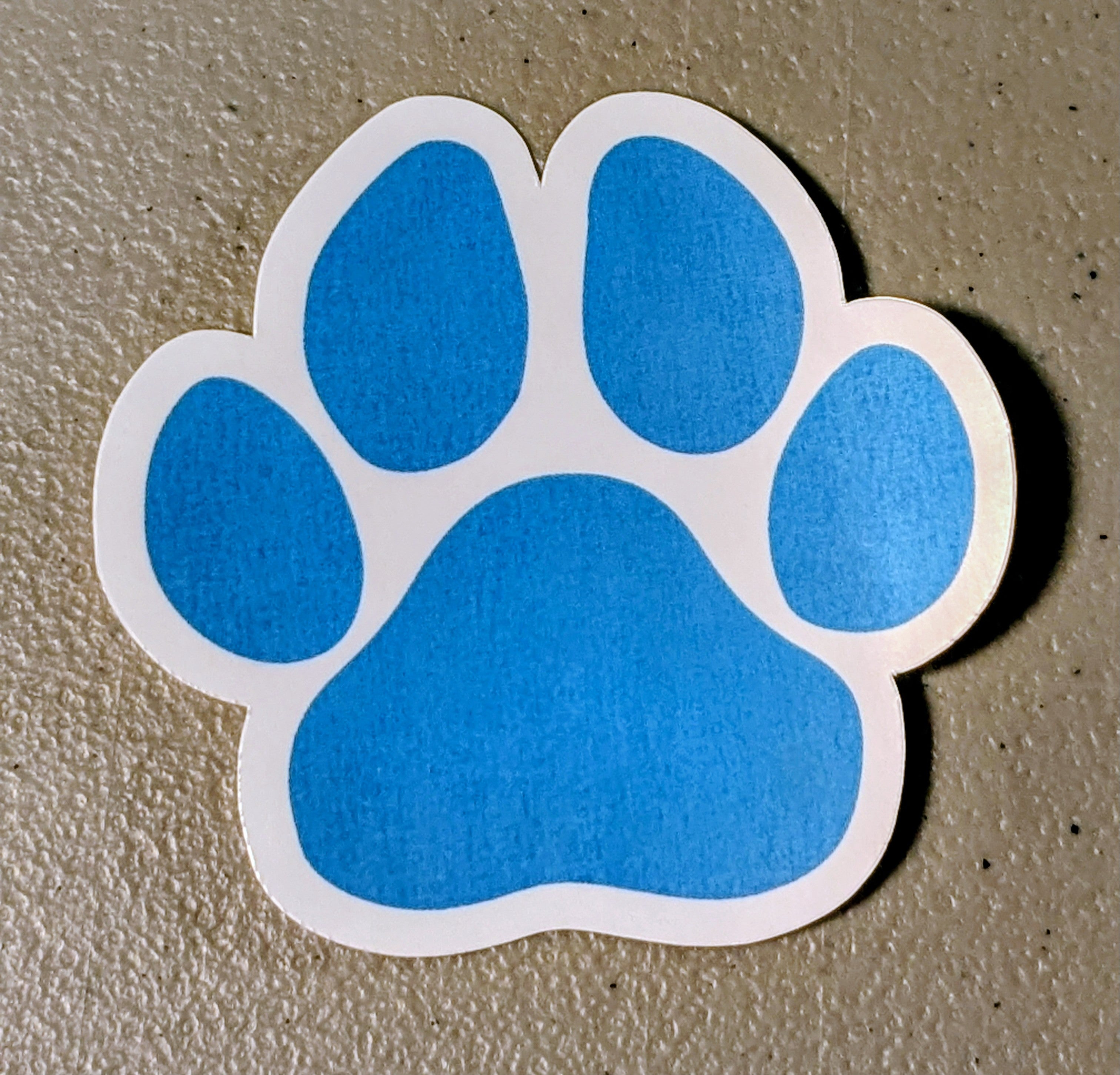 Paw Print Die Cut Sticker