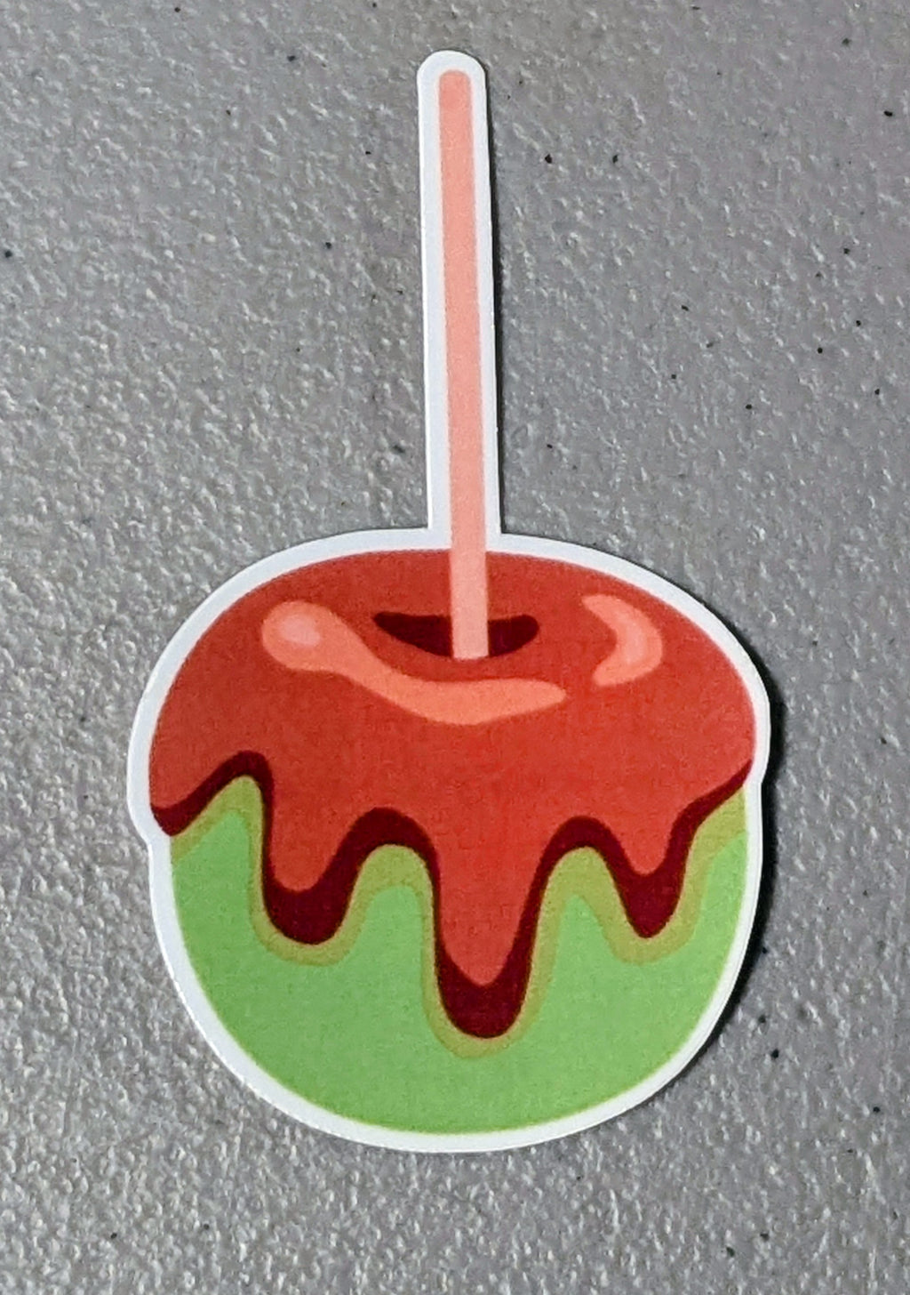Caramel Apple Die Cut Sticker
