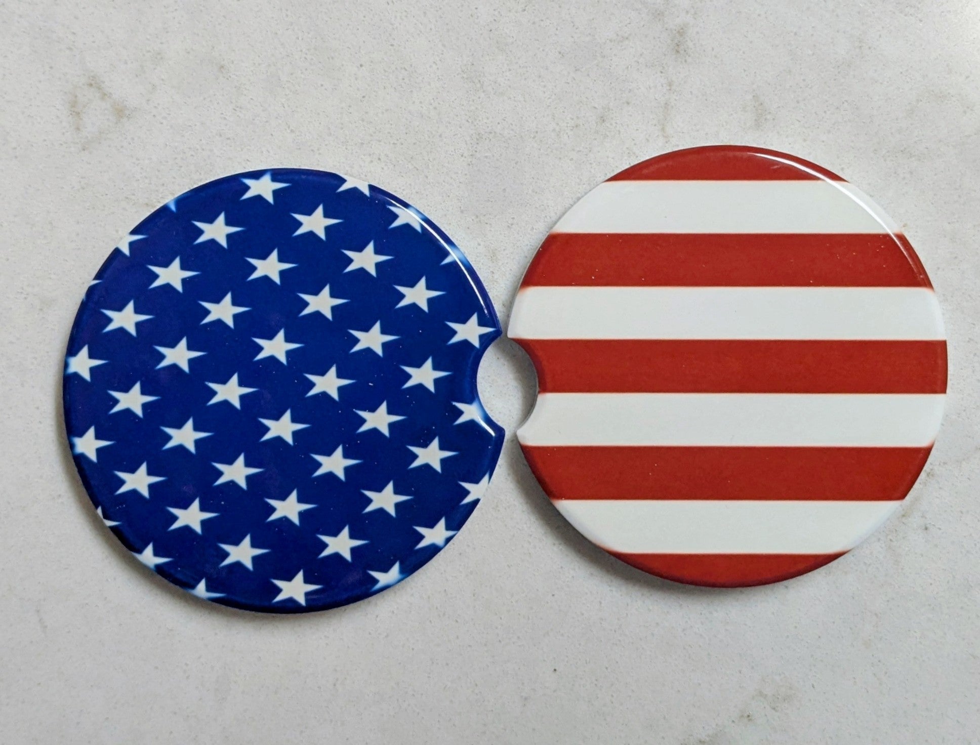 Stars and Stripes Car Coasters