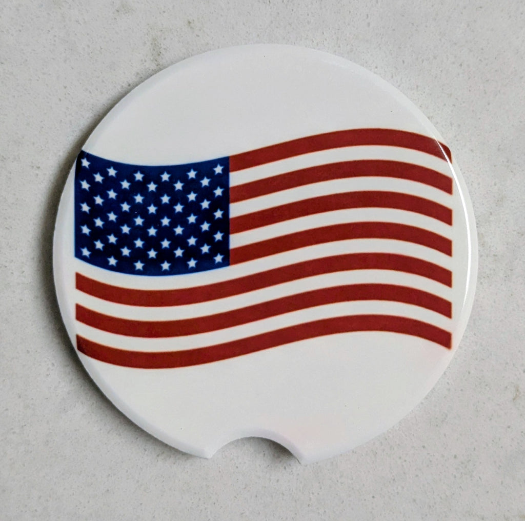 Waving Flag Car Coaster