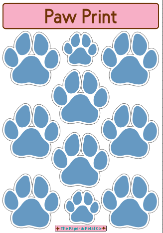 Paw Print Sticker Collection