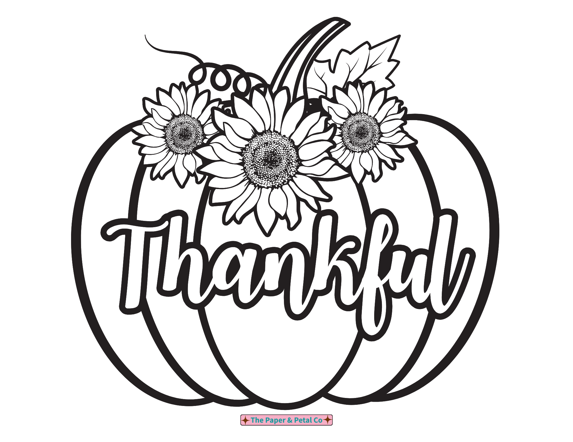 Pumpkin Coloring Sheet
