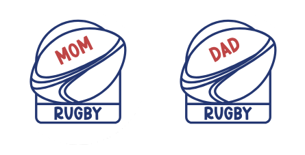 Rugby Mom & Dad Car Coasters