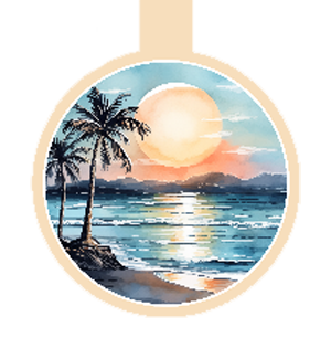Sunset at the Beach Magnetic Bookmark