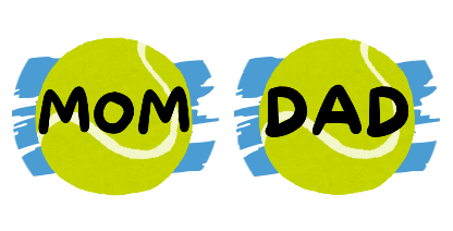Tennis Mom & Dad Car Coasters