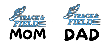 Track & Field Mom & Dad Car Coasters