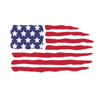 Weathered Flag Car Coaster